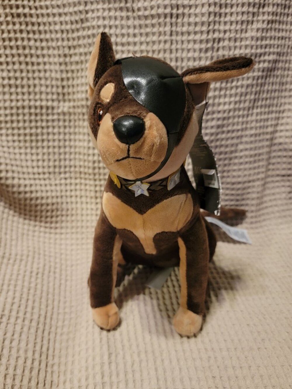 NWT Disney Store Cruella De Vil Dog Wink Eye Patch Plush Stuffed Animal 11" EUC